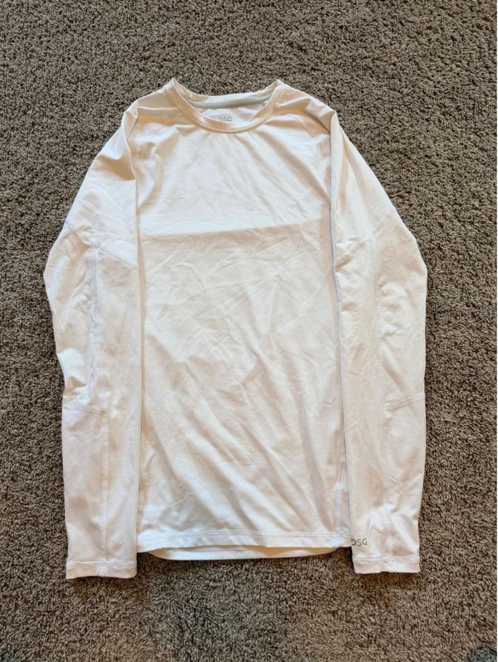 DSG Men’s Long-Sleeve Crew Neck Shirt in White